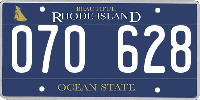 RI license plate 070628