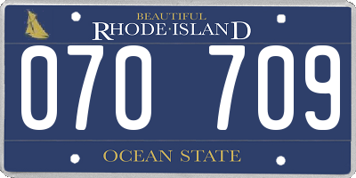 RI license plate 070709