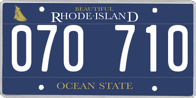 RI license plate 070710