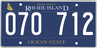 RI license plate 070712