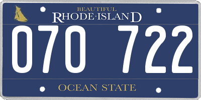 RI license plate 070722