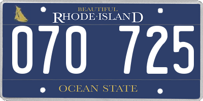 RI license plate 070725