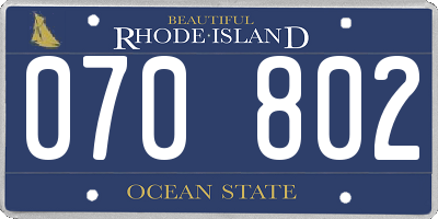 RI license plate 070802