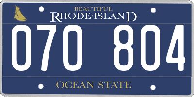 RI license plate 070804