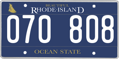 RI license plate 070808
