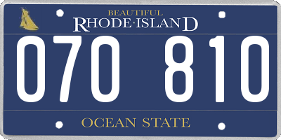 RI license plate 070810