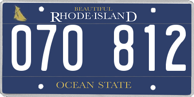 RI license plate 070812