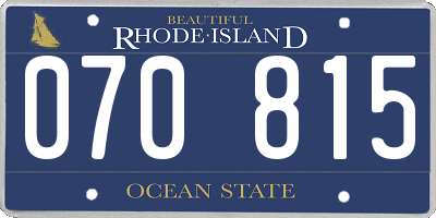 RI license plate 070815