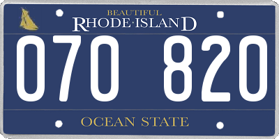 RI license plate 070820