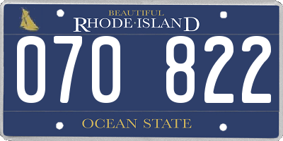 RI license plate 070822