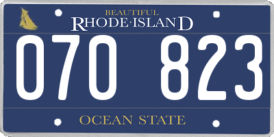 RI license plate 070823
