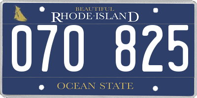 RI license plate 070825