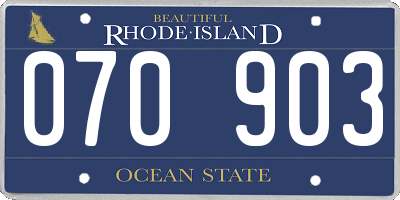 RI license plate 070903
