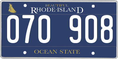RI license plate 070908