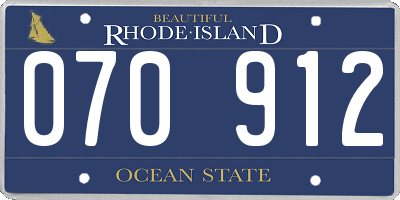 RI license plate 070912