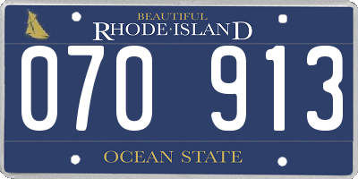 RI license plate 070913