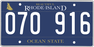 RI license plate 070916