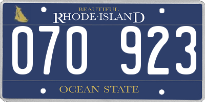 RI license plate 070923