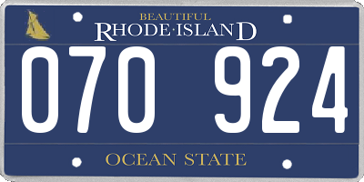 RI license plate 070924