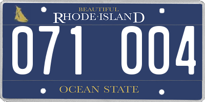 RI license plate 071004