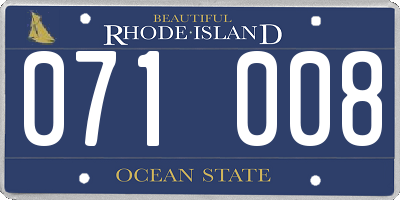 RI license plate 071008