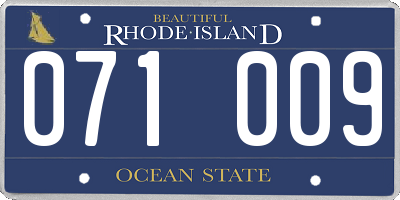 RI license plate 071009