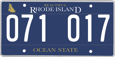 RI license plate 071017