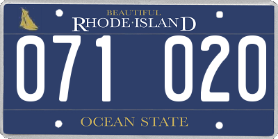 RI license plate 071020