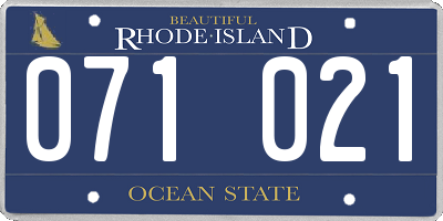 RI license plate 071021