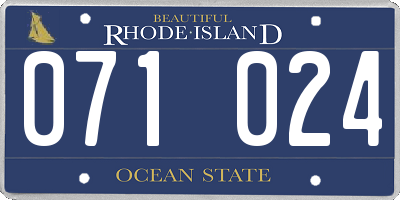 RI license plate 071024