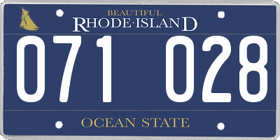 RI license plate 071028