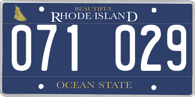 RI license plate 071029