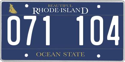 RI license plate 071104