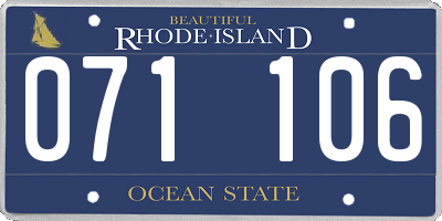 RI license plate 071106