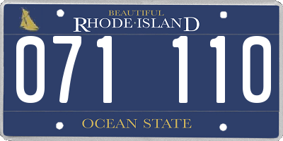 RI license plate 071110