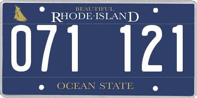 RI license plate 071121