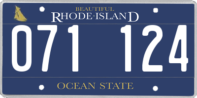 RI license plate 071124