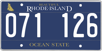 RI license plate 071126