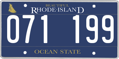 RI license plate 071199