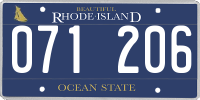 RI license plate 071206