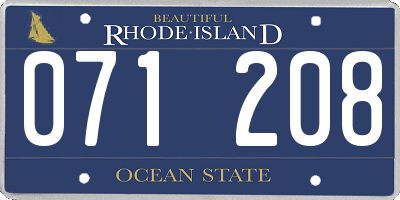 RI license plate 071208