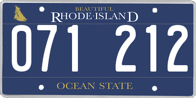 RI license plate 071212