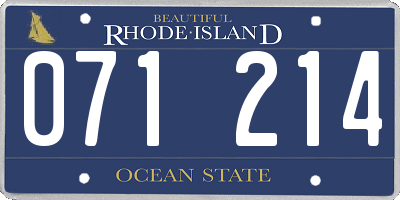 RI license plate 071214