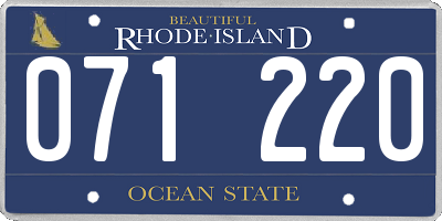 RI license plate 071220