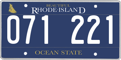 RI license plate 071221