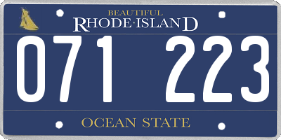 RI license plate 071223