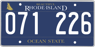 RI license plate 071226