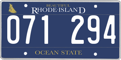 RI license plate 071294