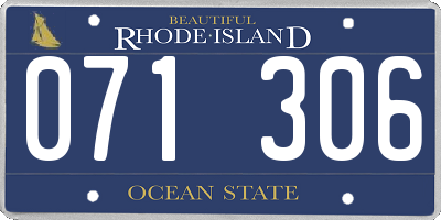 RI license plate 071306