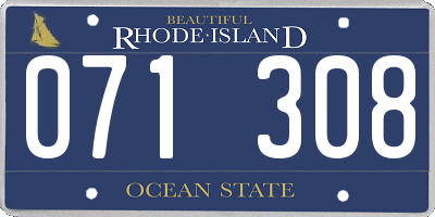RI license plate 071308